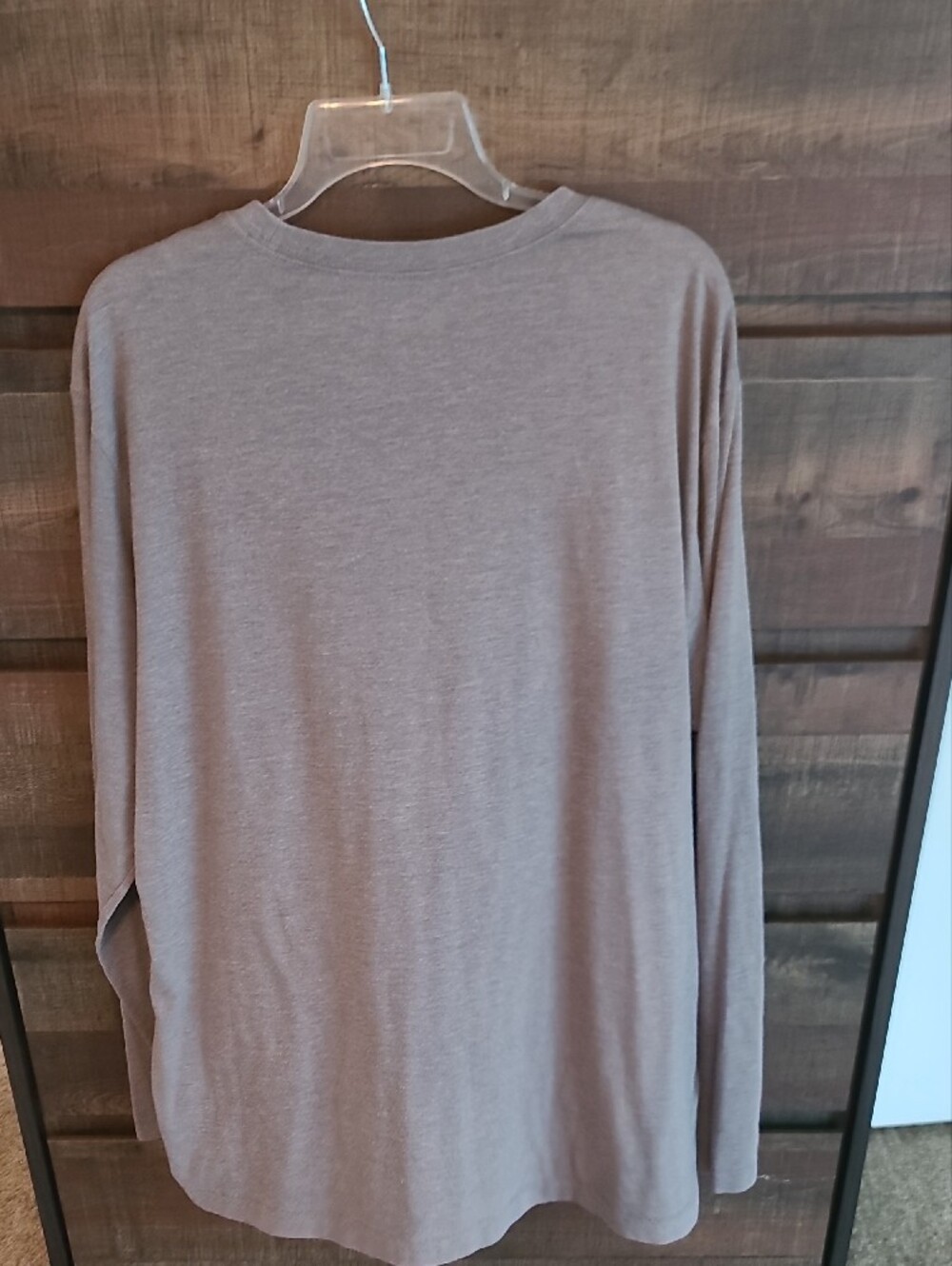 Life Is Good Gray Long Sleeve Tee with Green Nature Graphic - Picture 4 of 5